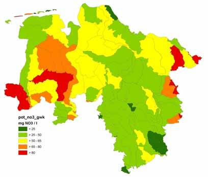 Diffuse Quellen: Landwirtschaft und Deposition Bewirtschaftung Boden: Denitrifikation, Immobilisation, Sickerwasser Vermischung,... Grundwasser Kommunale Umwelt-AktioN 