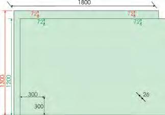 Vordach Typ Typ MEDIUM 800 Breite 90 mm 80 mm 00 Tiefe Glasbohrung Ø mm 00 800 00 00 Artikel-Nr. Oberfläche Beschreibung Dachneigung Plattendicke max.