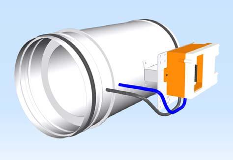 Typ MSE-./ /S, aus Stahl Geräteansichten Innenansicht in uftrichtung Einsatz Erfassung und Rückmeldung eines uftvolumenstroms in raumlufttechnischen Anlagen.
