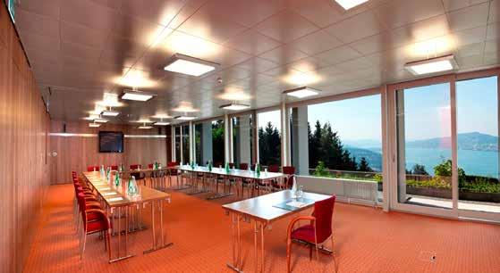 Sitzungsräume mit fantastischer Seesicht über den Zürichsee und professioneller Infrastruktur.