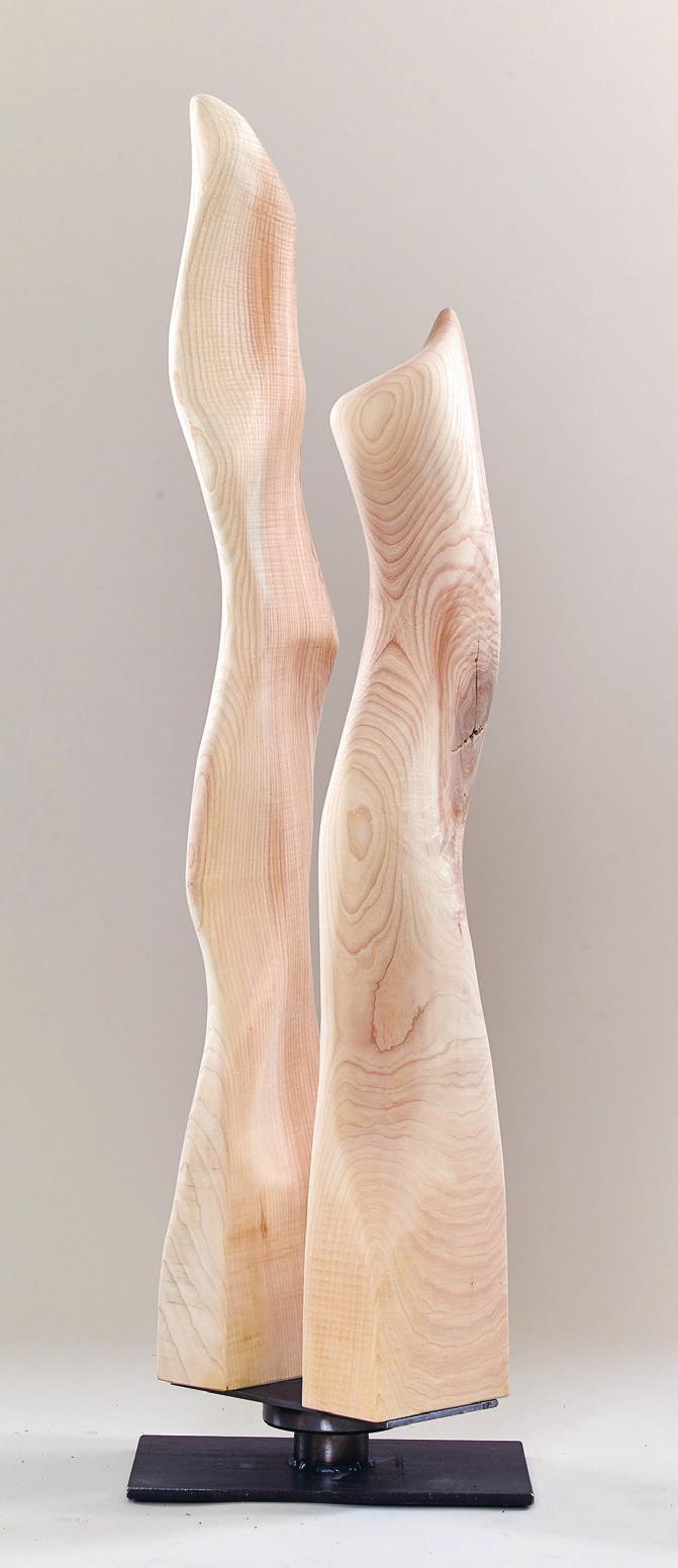 Wo Arbeit Wert hat mit dem Werkstoff Holz. Schönes fasziniert «Des Alpes»-Skulpturen von Dominic Müller sind aus Holz, aus altem, gereiften Holz.