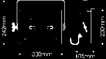 UND A-500 LDR Rima S500 500W Modul-Flächenleuchte mit sym. Aluspiegel, R7s Fassung für 117mm Stablampe. Im Lieferumfang enthalten: 1,5m Anschlusskabel und Filterrahmen 244 x 195mm.