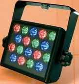 inclusive Fernbedienung für Colorboard 18 Spot / Colorline 18 Schutzklasse: IP65 SPECIFICATIONS 18 LED: 6x 1W red, 6x 1W green, 6x 1W blue Beam angle (spot) standard 25 Total lumens: R96 G149 B64