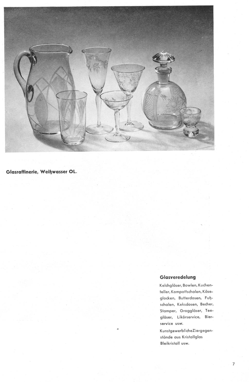 Abb. 2008-3-07/006 MB VVB Kamenz 1949, Seite 7, Glasraffinerie,