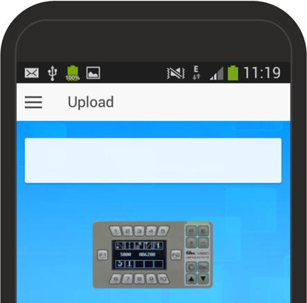 1.3 Funktionen 1.3.1 Download von NFC Dateien Um NFC Daten vom Bedienfeld auf das Smartphone zu laden drücken Sie den Button Read File Wenn dieser Bildschirm auf Ihrem Smartphone angezeigt wird,