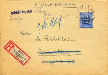 Einfobrief, Streif- Briefpost National Folge 72 (II): Einfach nur deutsche Bedarfspost Fulminante Sammlung hohe Verkaufsquote WERNER RITTMEIER (Fortsetzung) Verlassen wir den mit