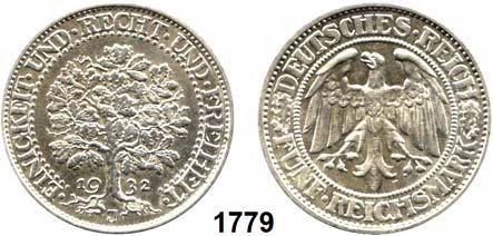 .. vz+ 160,- 1776 331 5 Reichsmark 1932 D.