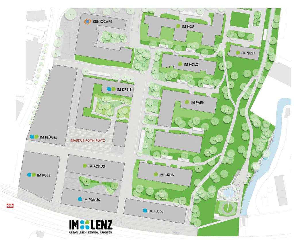 Wohnungen realisiert werden. IM LENZ Projektbeschrieb und -übersicht Im Herbst 2014 werden auf dem Baufeld Im Hof mit 71 Mietwohnungen die Rohbauarbeiten der 2.