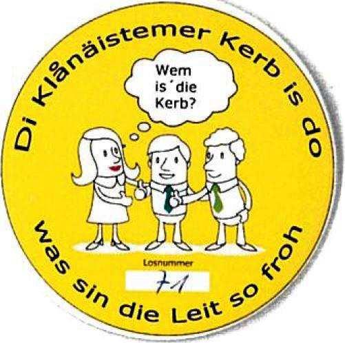 Am Kerbmontagabend wurden am Kirchplatz die Sieger der Buttonaktion Di Klänäistemer Kerb is do ausgelost.