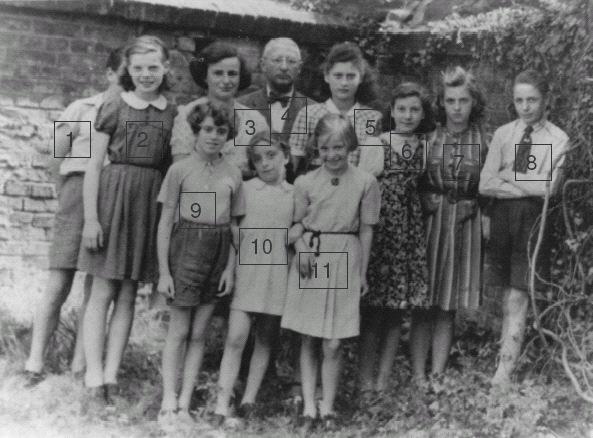Dieses Bild zeigt die Gruppe jüdischer Kinder, die nach den reichsweiten Pogromen des 9. November 1938 und dem sich anschließenden Schulverbot vom 15.