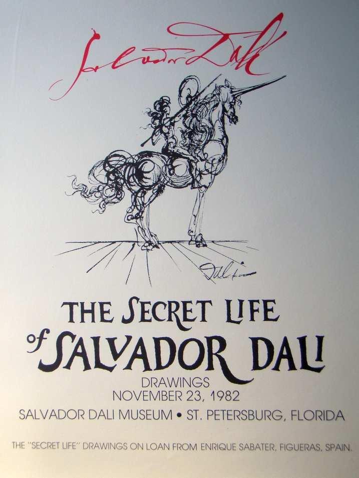 5 von 26 4 10134 Salvador Dali 1982 72 x 51 x 1 / 67 x 50 x 0 39,00 250,00 Ausstellung Secret Life of DALI 1982 - St.