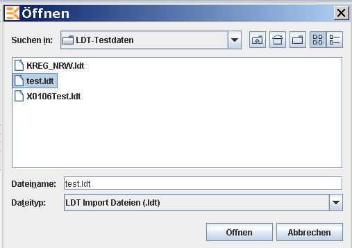 Markieren Sie die Datei(en), die importiert werden soll(en) und klicken Sie auf den Button ÖFFNEN. Die Dateien werden dann in die Dialogbox IMPORT übernommen.