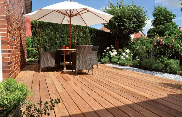 2 Gute Aufträge durch Partnerschaft In den letzten Jahren nahm die Anzahl der Terrassen, die mit Holz oder mit neuen Materialien wie z. B.