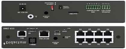 Neben einem deutschsprachigem WebGUI, bietet dieses Gerät 2 Ports für intelligente IP-Sensoren. Ein präziser Temperatursensor ist im Lieferumfang.