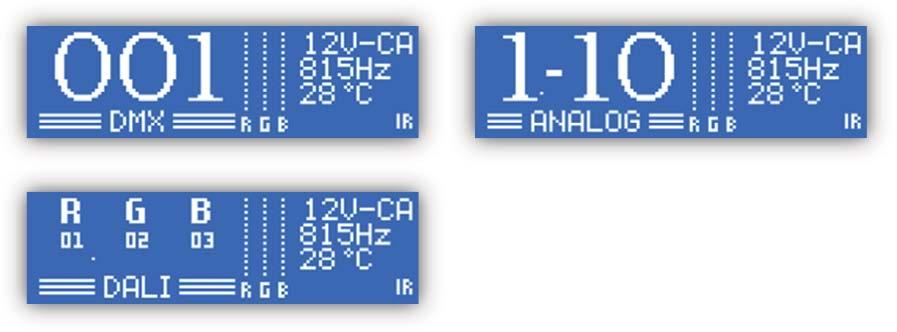 Externes electronisches Potentiometer: IR/RF Remote Fernbedienung: Bei Verwendung des IR/RF-Modules können auch mit der Fernbedienung die Standalone Programme auswählen werden.