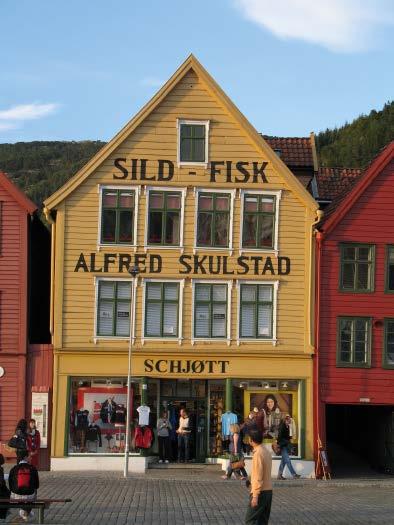 aus der Hand zu fotografieren, sollten jedoch vom gleichen Standort geschossen werden. Im Beispiel sehen Sie ein Holzhaus aus Bergen in Norwegen.
