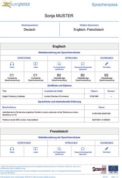 06 07 Der Europass Sprachenpass Sprachkenntnisse verständlich darstellen Wer Fremdsprachen spricht, kann bei einer Bewerbung punkten.