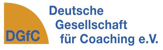 der Deutschen Gesellschaft für Coaching e.v. (vorläufig) Überblick: 1 I.