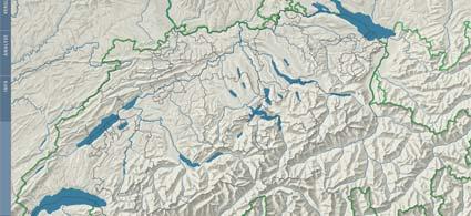 Atlas der Schweiz - Basiskarte Vergleich von den Nationalatlanten (IV)