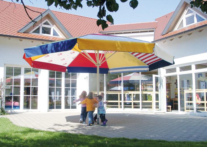UV-schutz KINdergartenschirme Wohlbehütet unter einem Dach Lassen Sie Ihre Kinder los raus ins Freie, raus an die frische Luft!