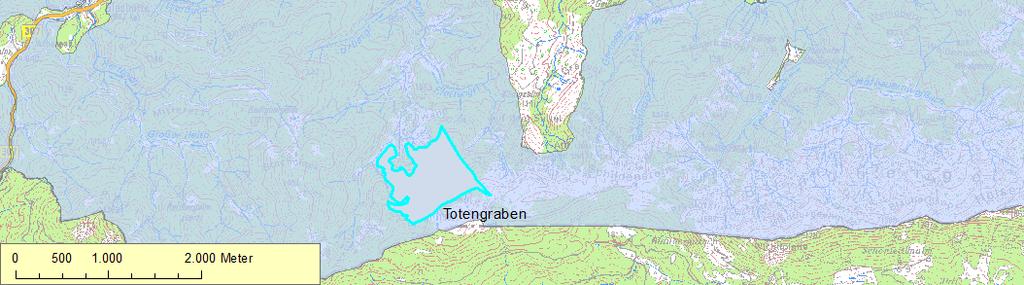 Naturwaldreservat Totengraben Das Naturwaldreservat liegt an den westlichen Ausläufern der Blauberge in einer Höhe von 1.000 m bis 1.400 m ü. NN.