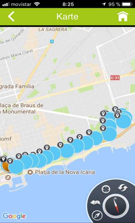 Route 10: Strand und Forum Start: Passeig Maritim del Port