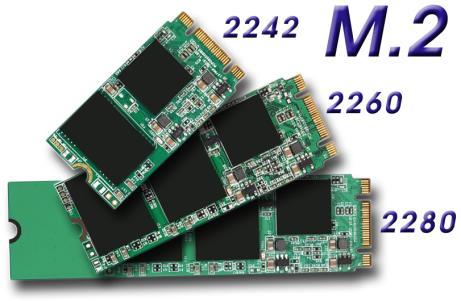 M.2-2280-Steckplatz für SSD-Karten Der M.2-2280 BM Steckplatz unterstützt M.