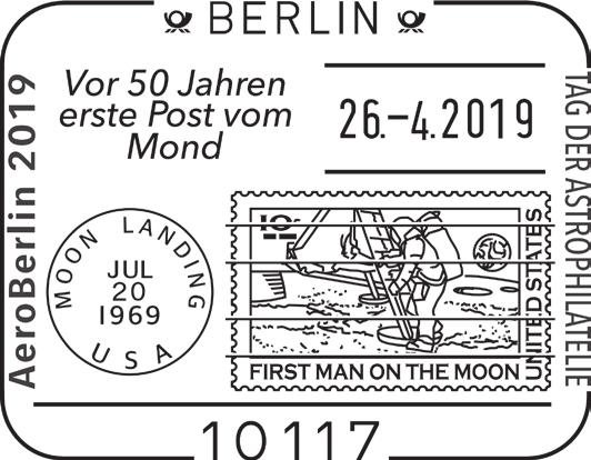 176, 10117 Berlin Aero Philatelisten Berlin Rechteck Deutsche Post / Erlebnis: Briefmarken / Aero Berlin 2019 / Philatelistische Rang 2 - Ausstellung / 70 Jahre Luftbrücke - 100 Jahre Luftpost - 60