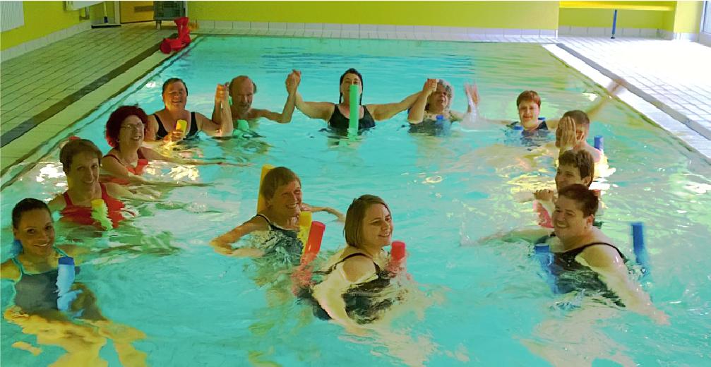 Fitness und Wasserspaß Aquafitness (Prävention): Herz-Kreislauftraining Kräftigung des Halte- und Stützapparates Regelmäßige körperlich-sportliche Aktivitäten schützen Ihre Gesundheit!