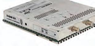Universelle kompakte SATAufbereitung XQAM 621, XQAM 641, XQAM 642 DVBS2 in QAM Umsetzer 621: 2 x DVBS2 in 1 x 2 QAM; 641: 4 x DVBS2 in 1 x 4 QAM; 642: 4 x DVBS2 in 2 x 2 QAM MER typ.