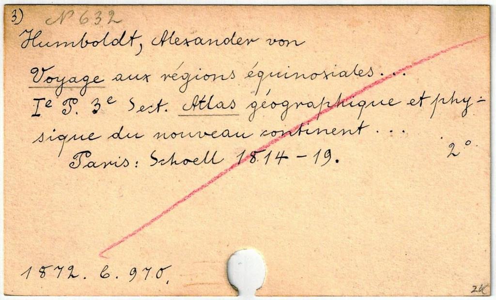 1.3 Atlas géographique et physique des régions équinoxiales du Nouveau Continent, fondé sur des observations astronomiques, des mesures trigonométriques et des nivellemens barométriques; par Al.