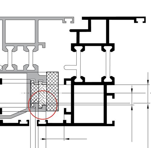 PLATZBEDARF Stulpflügelbeschlag ST / ST-A ST 24 12, min. 3 max. 4,2 Ø 14 3 17 11, ST-K min. 31 max.