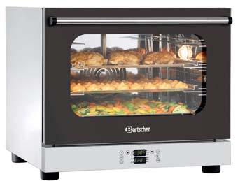 C 4430 Einschub: 4 x (442 x 325 mm) 2,6 kw / 230 V 50-60 Hz 1 NAC Maße: B 550 x T 640 x H 545 mm Inklusive 4 Bleche Mit Grill