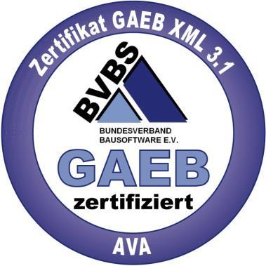9. Neue Zertifikate für GAEB XML Sicherer Datenaustausch durch Zertifizierung für GAEB DA XML 3.1 und 3.2 GAEB DA XML 3.