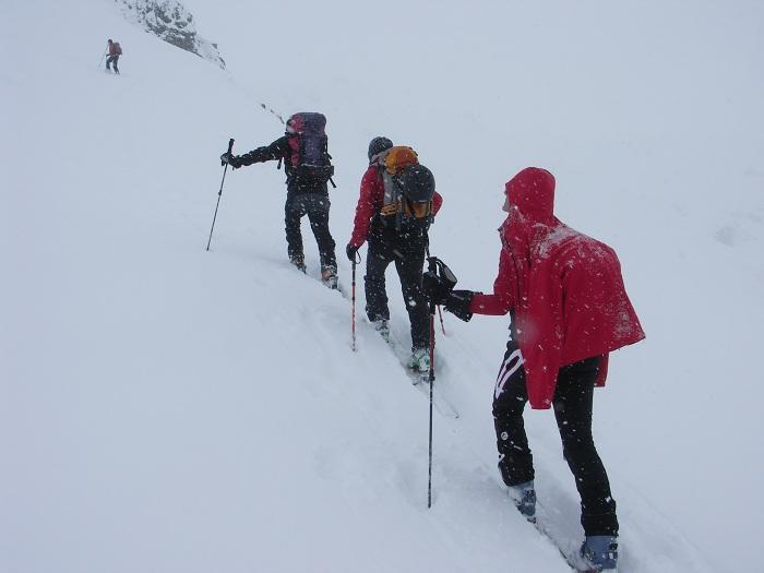 Ende des Aufstieges zum Hobarjoch (2513 m).