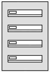 Briefkastenanlagen für das Türseitenteil ohne Installationskasten Frontplatte durchgängig aus einem Stück Alu