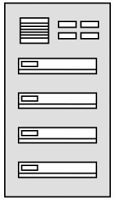 02-834 (lichtgrau RAL 7035) Briefkastenanlagen für das Türseitenteil mit Installationskasten Frontplatte