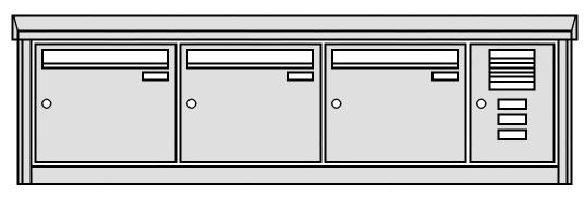 04-600 als Aufputzanlagen mit Compact-Verkleidung aus Aluminium, Gehäuse und Türen aus feuerverzinktem