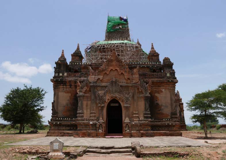 Der bedeutende Tempel Narathihapatae Hpaya aus dem 13. Jahrhundert ist einer der rund 400 Sakralbauten Bagans, in denen Wandmalereien erhalten sind. A. Teufel/GEKE e.v.