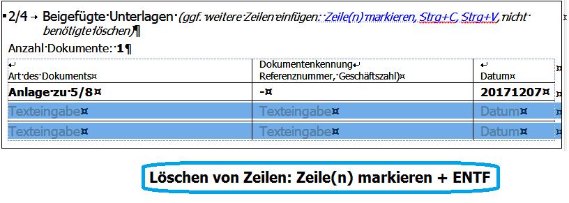 Erläuterungen zu den einzelnen Feldern 3/1 Antragsteller der Bewilligung oder Entscheidung 3/2 Kennung Antragsteller (EORI)