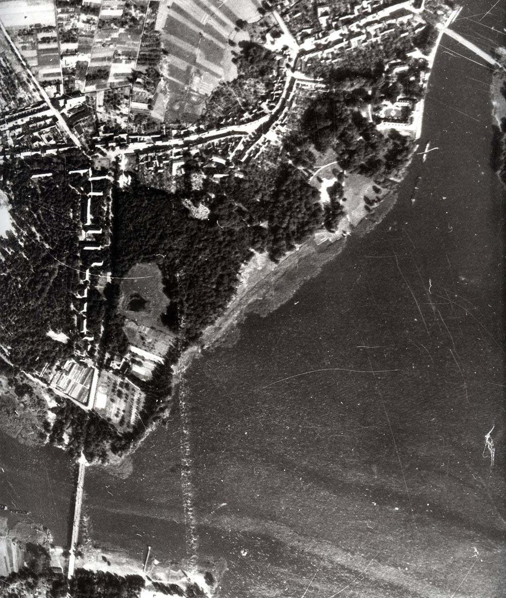 Luftbild 1958: starke Veränderungen (Fällungen) im Nordwesten