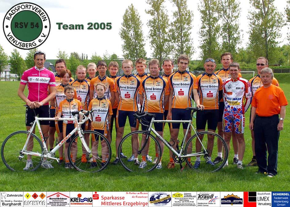 Chronik des RSV 54 Venusberg 29 Das Radsportjahr 2005 Vereinsvorsitzender Uwe Richter Die Saisonvorbereitung der Aktiven gestaltete sich in diesem Jahr etwas anders als gewohnt.
