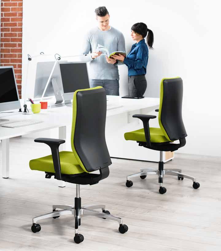 Stilo ES operator Die Stilo ES operator-drehstühle verbinden ergonomisches Sitzen mit modernem Design.