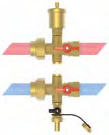 absperrbar Druckseite: - PAW-Multihahn mit rotem Flügelgriff - Schwerkraftbremse, aufstellbar - automatischer Luftdurchlass - mit 2 Muttern und 2 Dichtungen für eine Pumpe DN 25 (ohne Pumpe, ohne