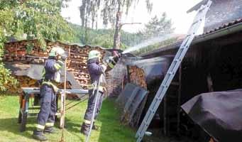 Nach dem Brand in einem Heuschuppen am 11. Juni in Unterbreizbach, der mitten in der Nacht entdeckt wurde, war dies schon der 2. Großeinsatz aller 4 Gemeindefeuerwehren in diesem Jahr.