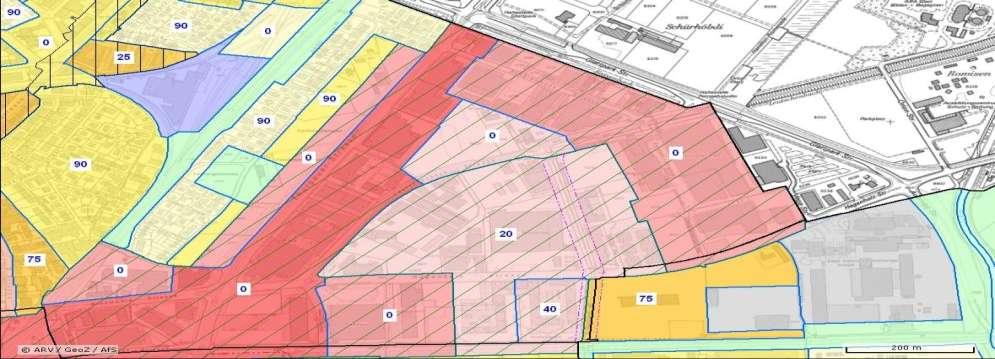 Leutschenbach Bau- und Zonenordnung Flexibles Mischgebiet (Zentrumszone 5 bis 7 mit