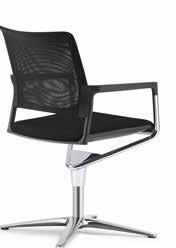 four-legged model, bright chrome-finish frame, chair at the bottom with castors mer60