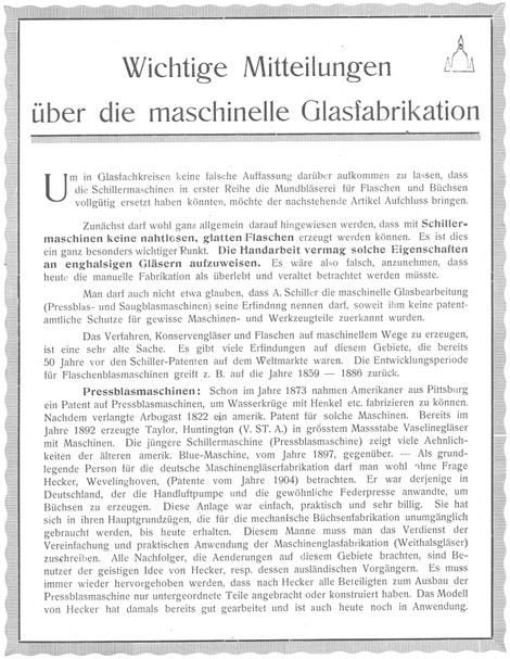 2008-3/277 Sprechsaal 1918, Beilage ohne Datum, Seite 1 [Hrsg. Firma Fr. Wilhelm Kutzscher, Deuben-Dresden Abb.