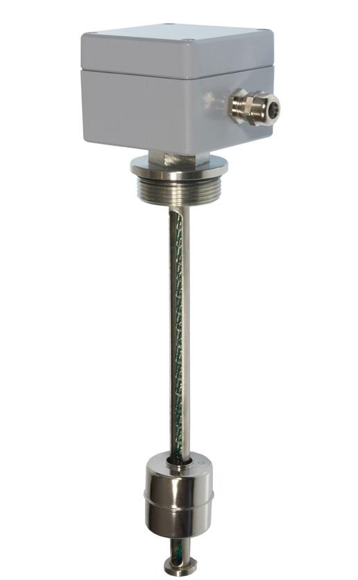 Niveaugeber Level Sensors Niveaugeber kontinuierliche Messung Auflösung PVC, PP, VA G3/8" bis G2", Rund- und Ovalflansch u.a. M12-Steckverbinder, Alu- und ABS-gehäuse Kontakt-Raster 5 oder 10 mm bis 2.