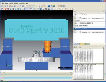 DEPO 1009 Hochleistungs-Bearbeitungszentrum 6 CNC-Achsen DEPO Xpert Cut 2314 Software Optionen